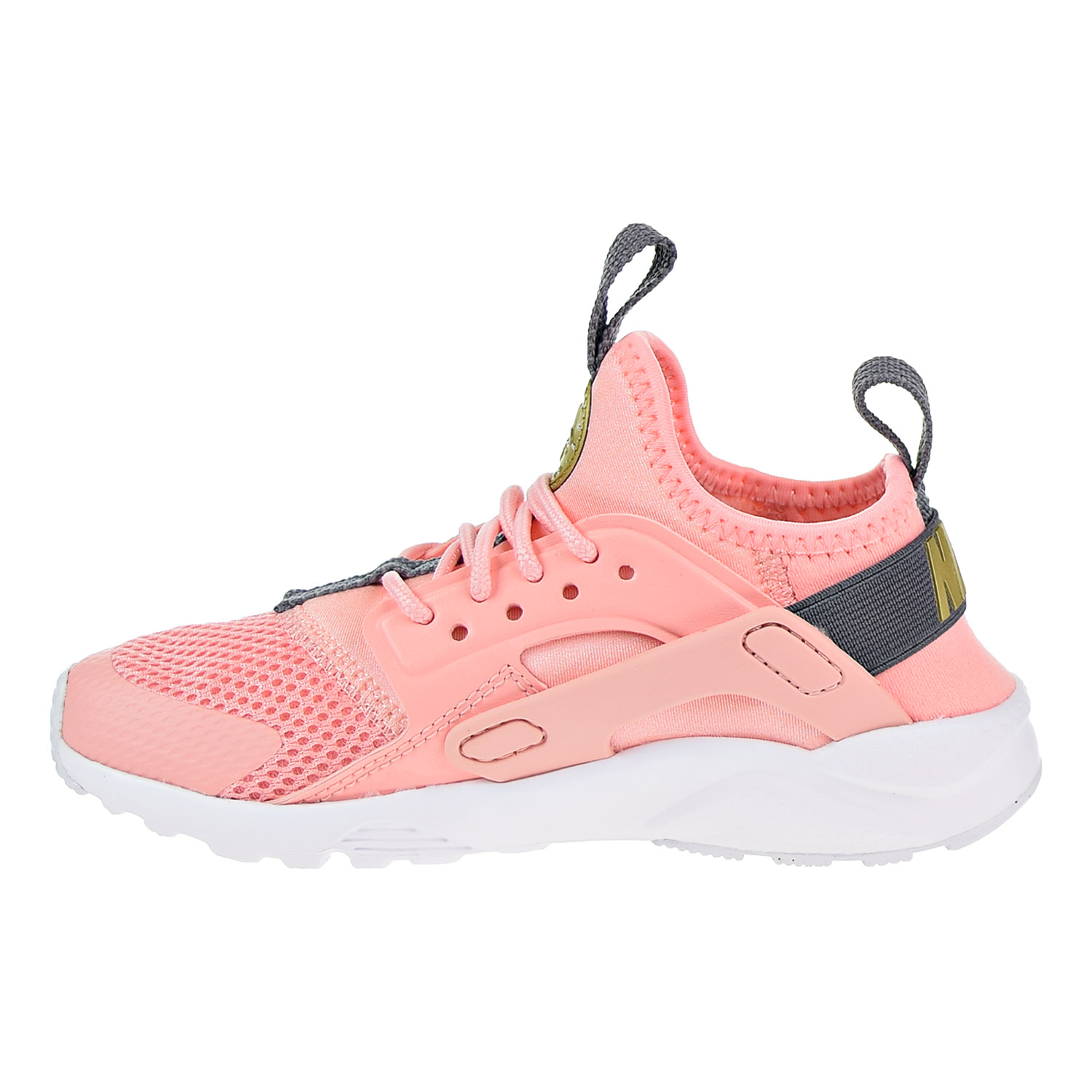 Nike Huarache Ultra Little Kid's Running Shoes Bleached Coral-Gold 856911-600 | eBay