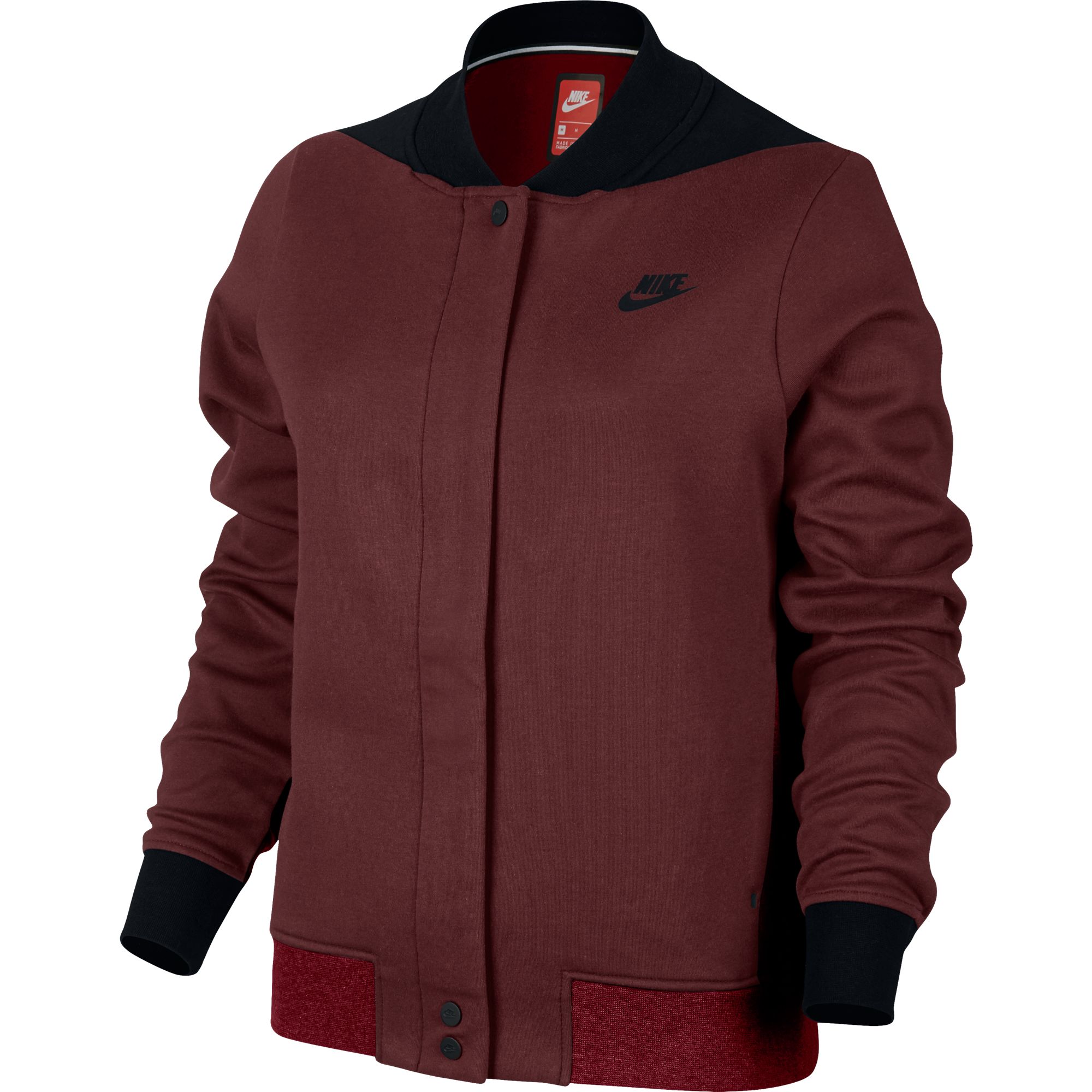 Nike Tech Fleece Destroyer Women's Jacket Burgundy 884427-608 | eBay