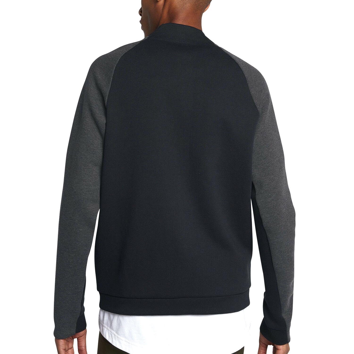 Nike Tech Fleece Varsity Men's Jacket Gray-Black 886617-091 | eBay