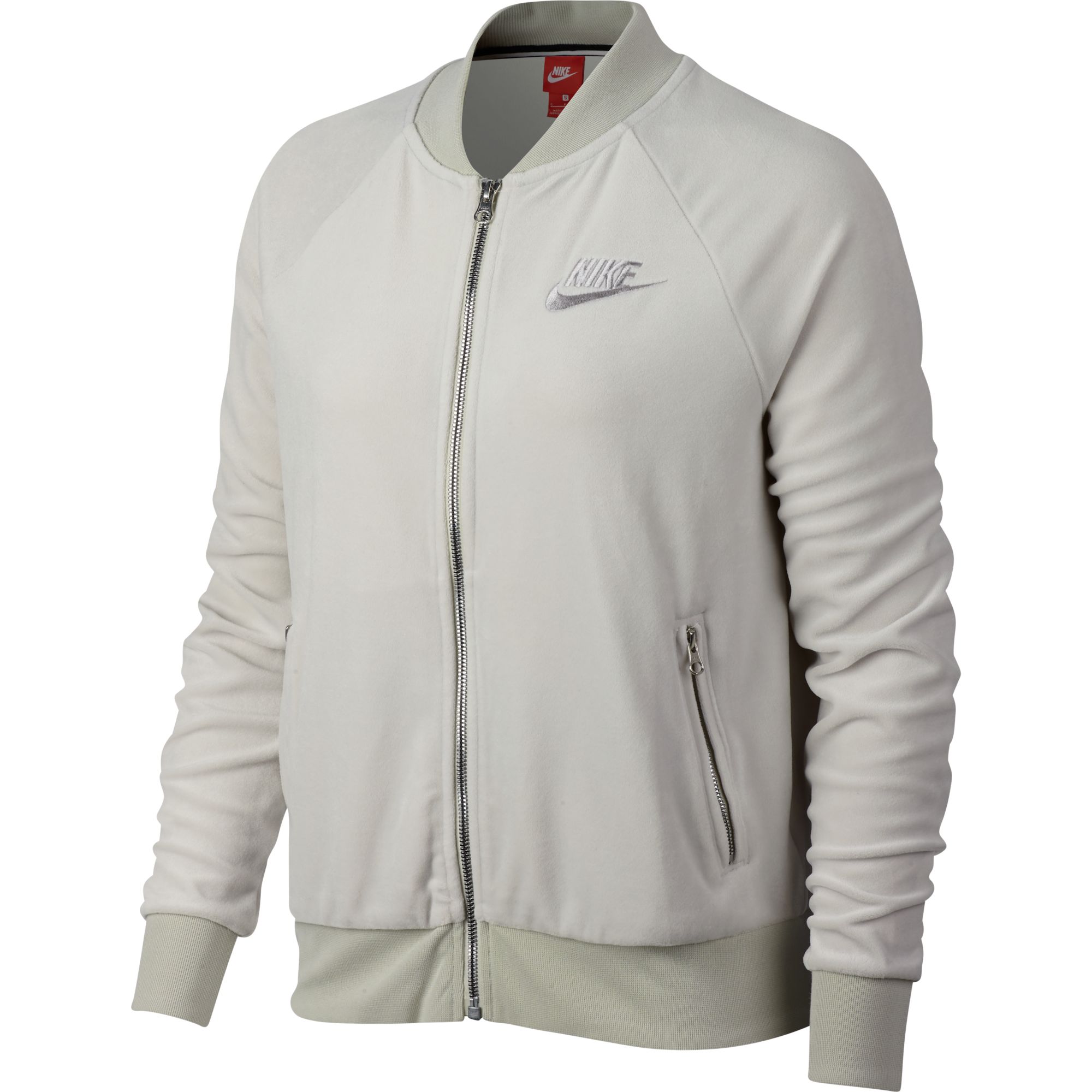 gray nike jacket womens