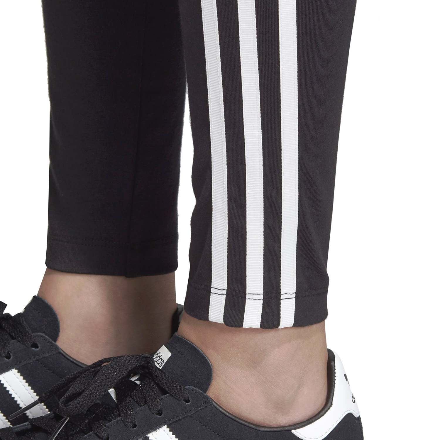 black and white striped adidas pants