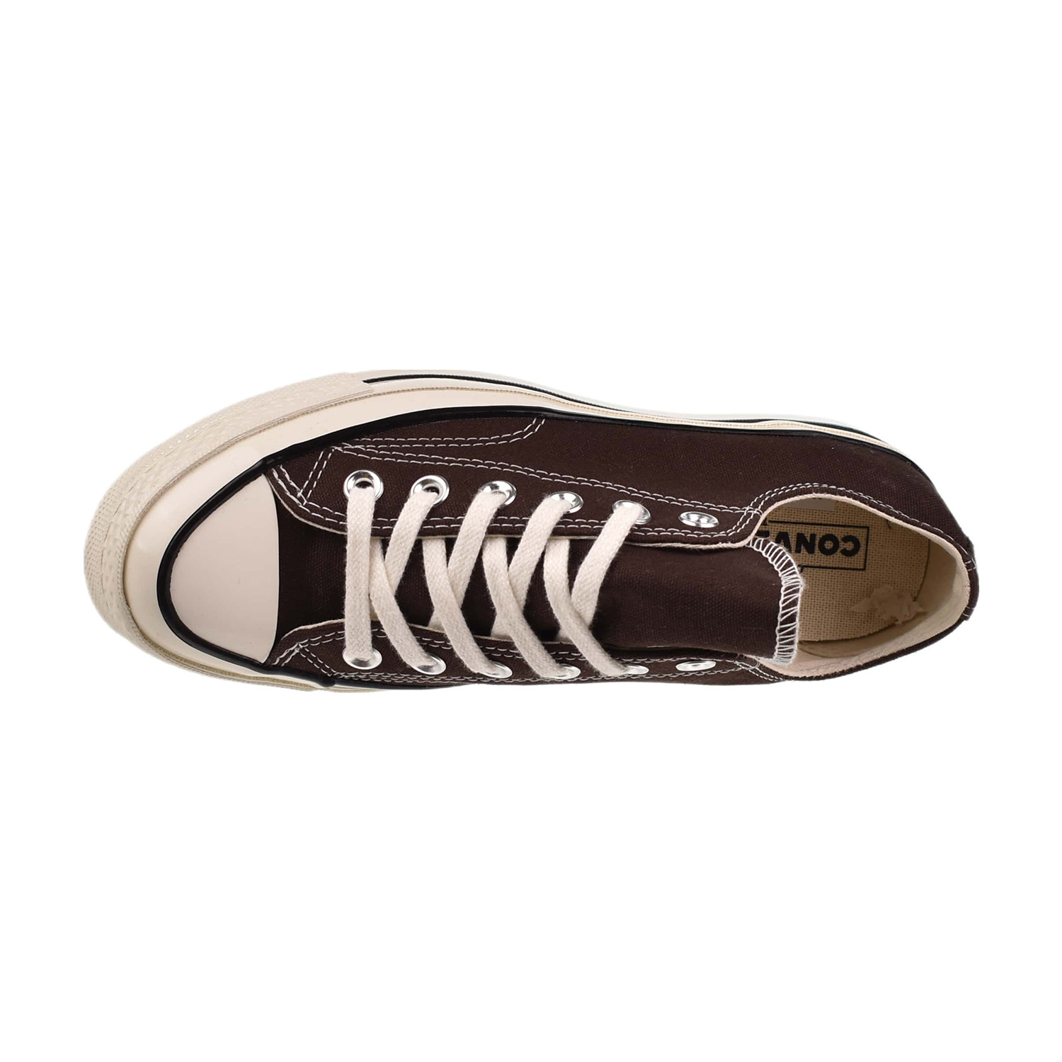 Converse Chuck 70 Ox Dark Root Egret Mens 12 Low Top Sneakers A08189 Converse Chuck 70 OX Low Dark Root Egret Black Men main image 3