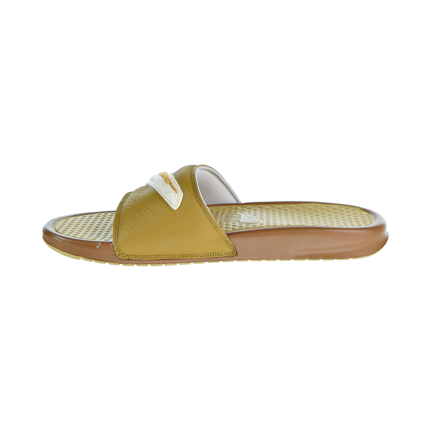 nike benassi gold