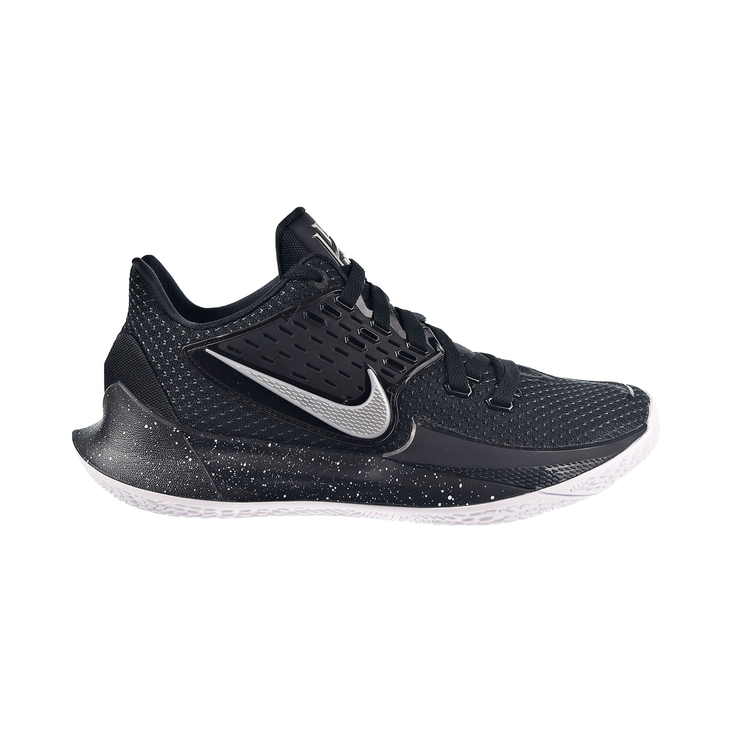 kyrie low black metallic silver