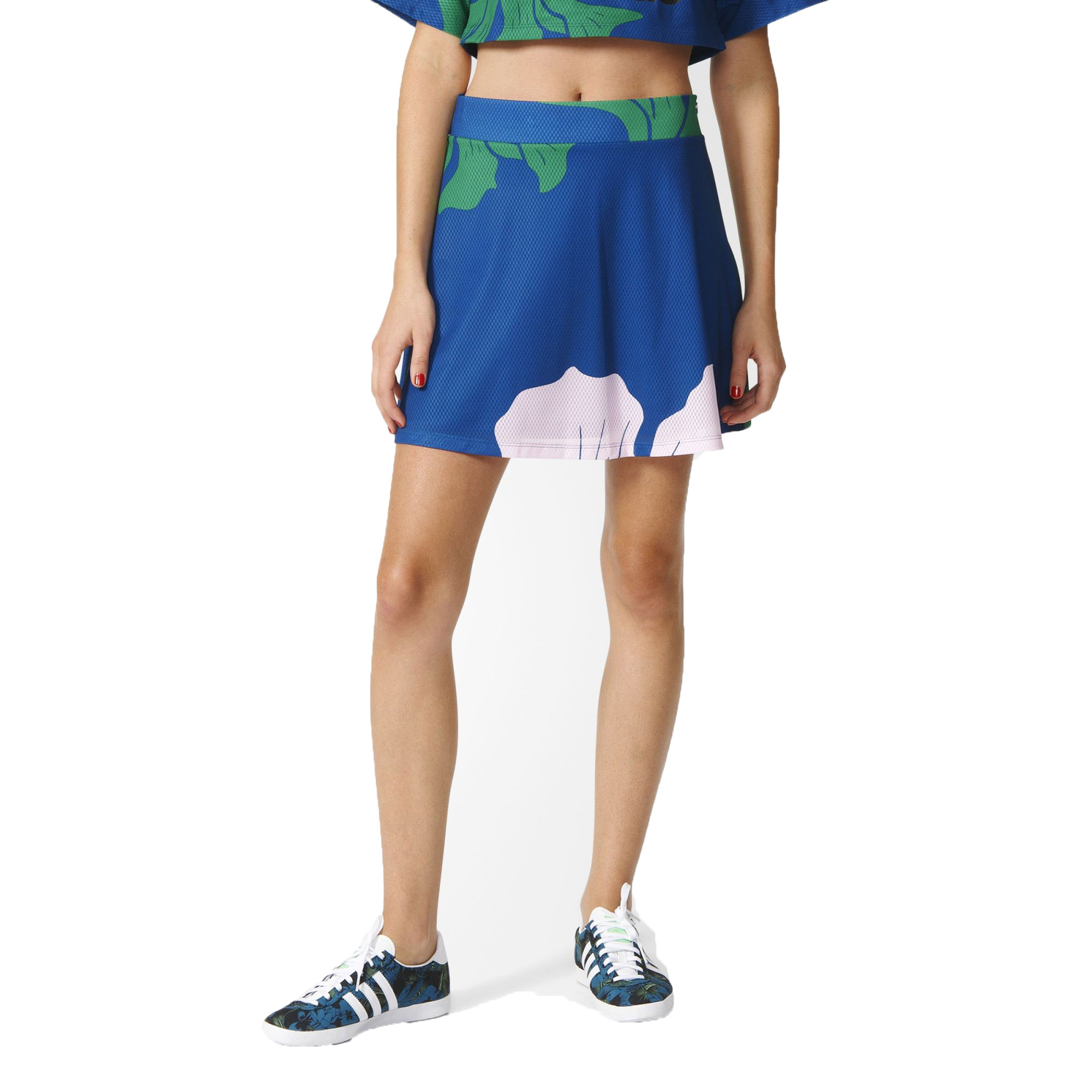 adidas floral skirt