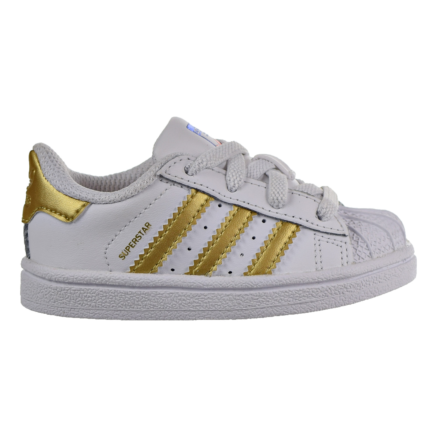gold adidas baby shoes