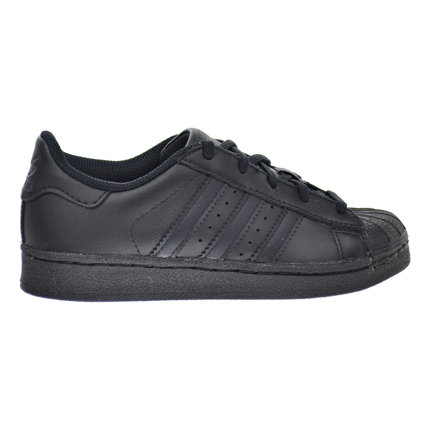 superstar foundation all black style shoes