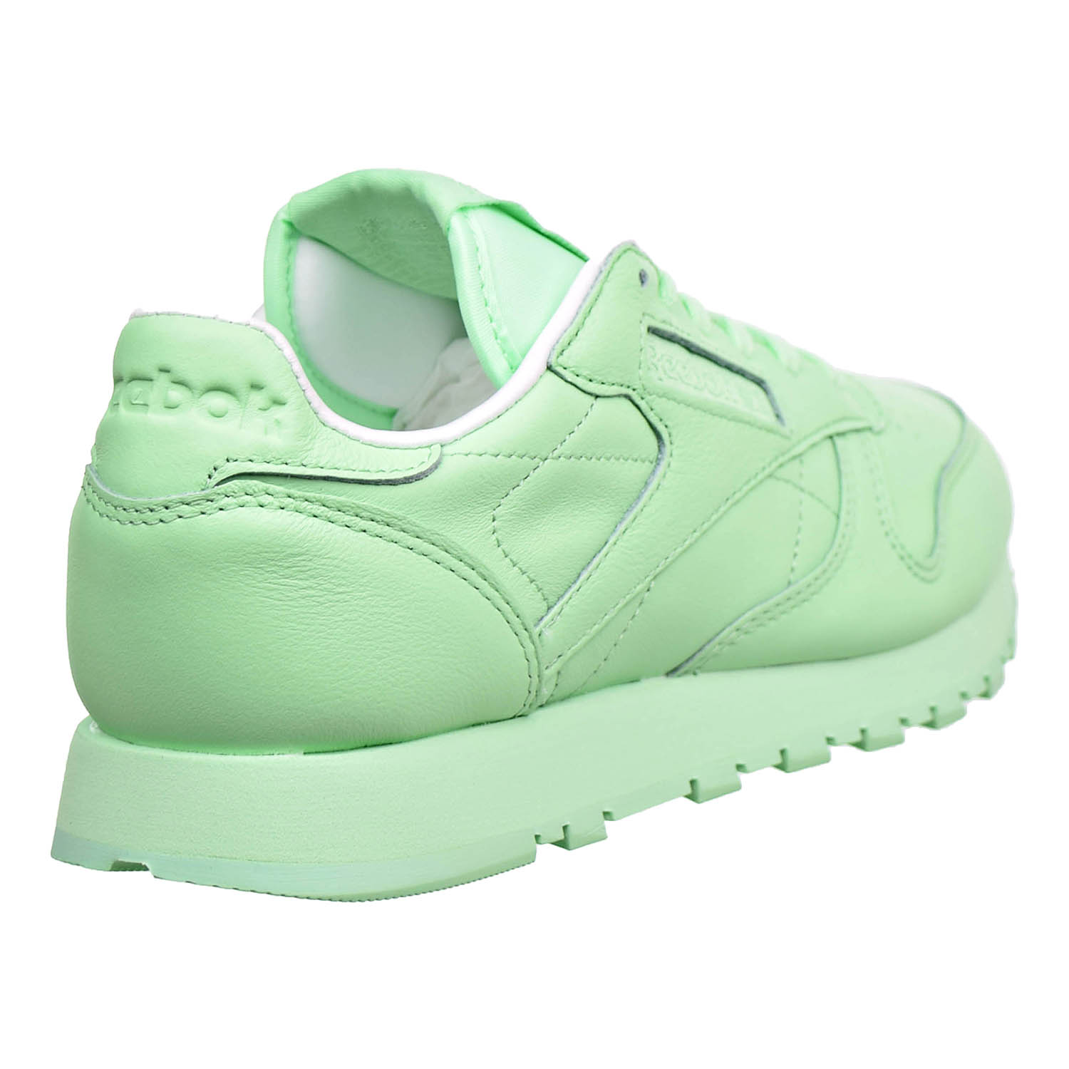 reebok cl leather suede womens green