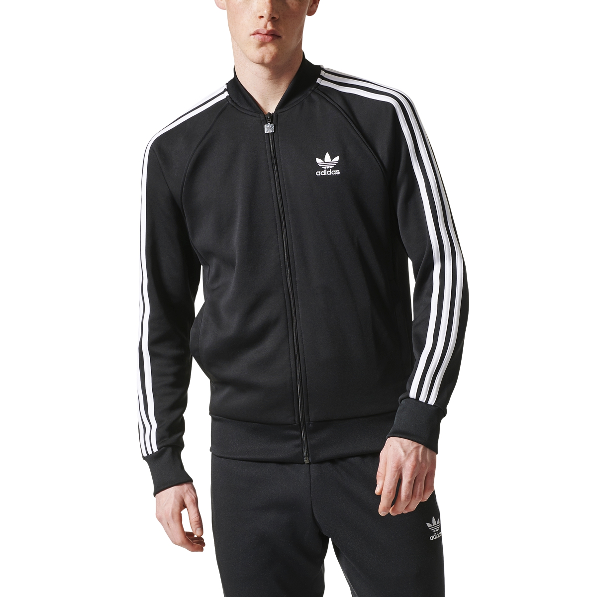 Adidas Originals Superstar Men's Track Jacket Black/White bk5921 | eBay