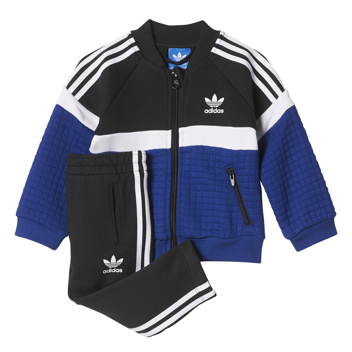 Adidas Originals Trefoil Fleece Superstar Infant Track Suit Blue-Black ...