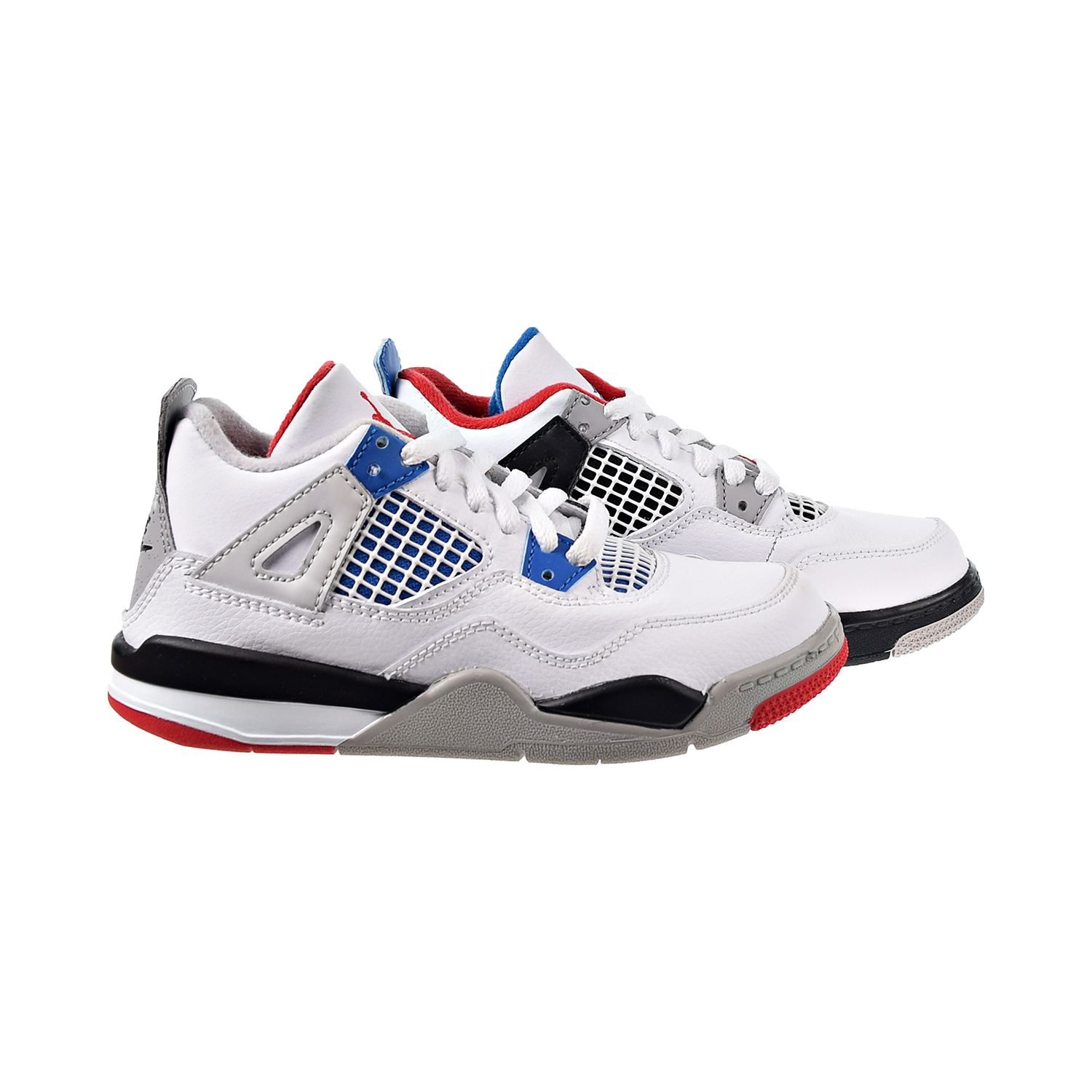 air jordan 4 retro se white military blue fire red