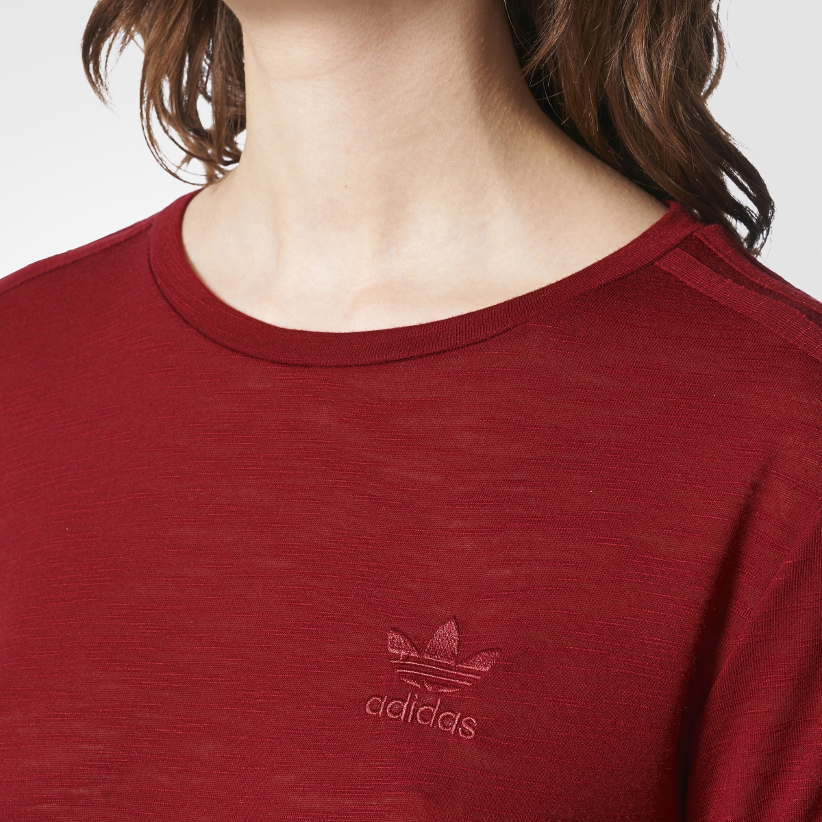 adidas t shirt burgundy