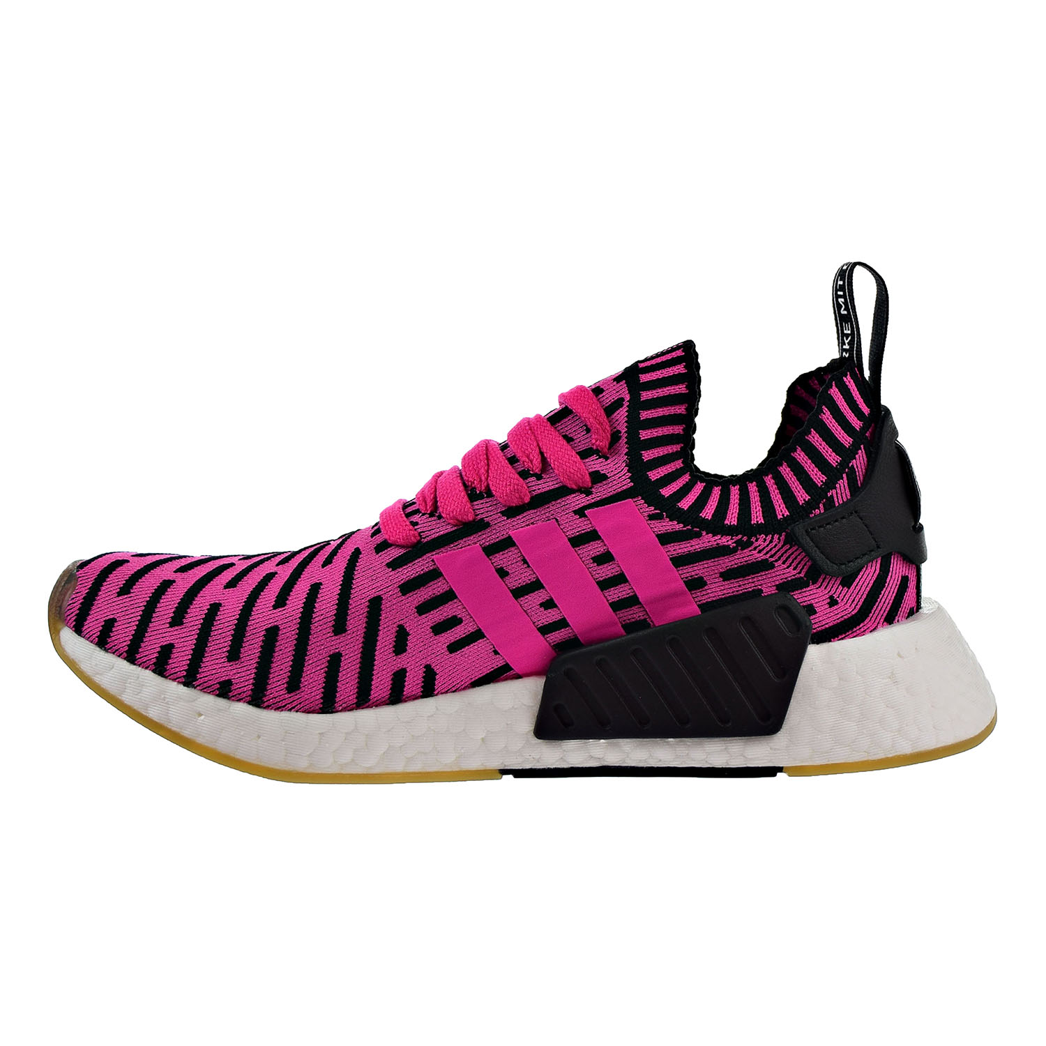 Adidas Originals NMD_R2 Primeknit Men's Shoes Pink-Pink-Core Black ...