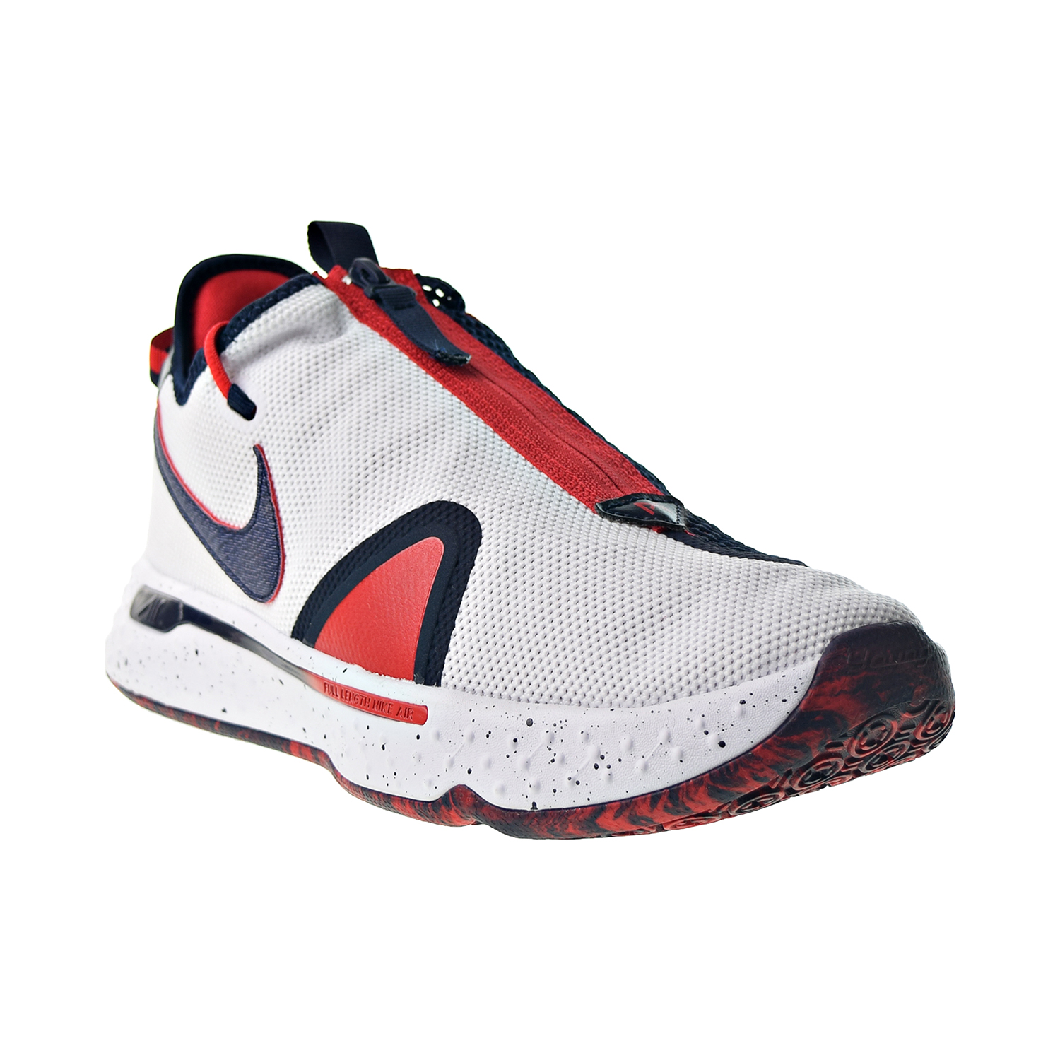 Nike PG 4 Men's Basketball Shoes White-Obsidian-University Red CD5079 ...