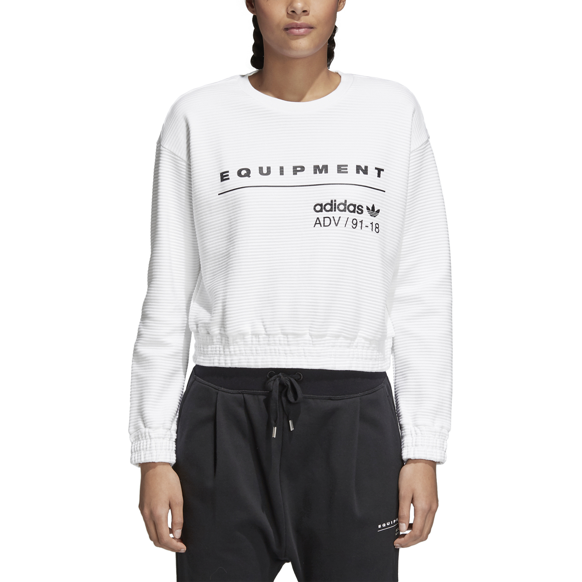 adidas equipment cropped sweatshirt