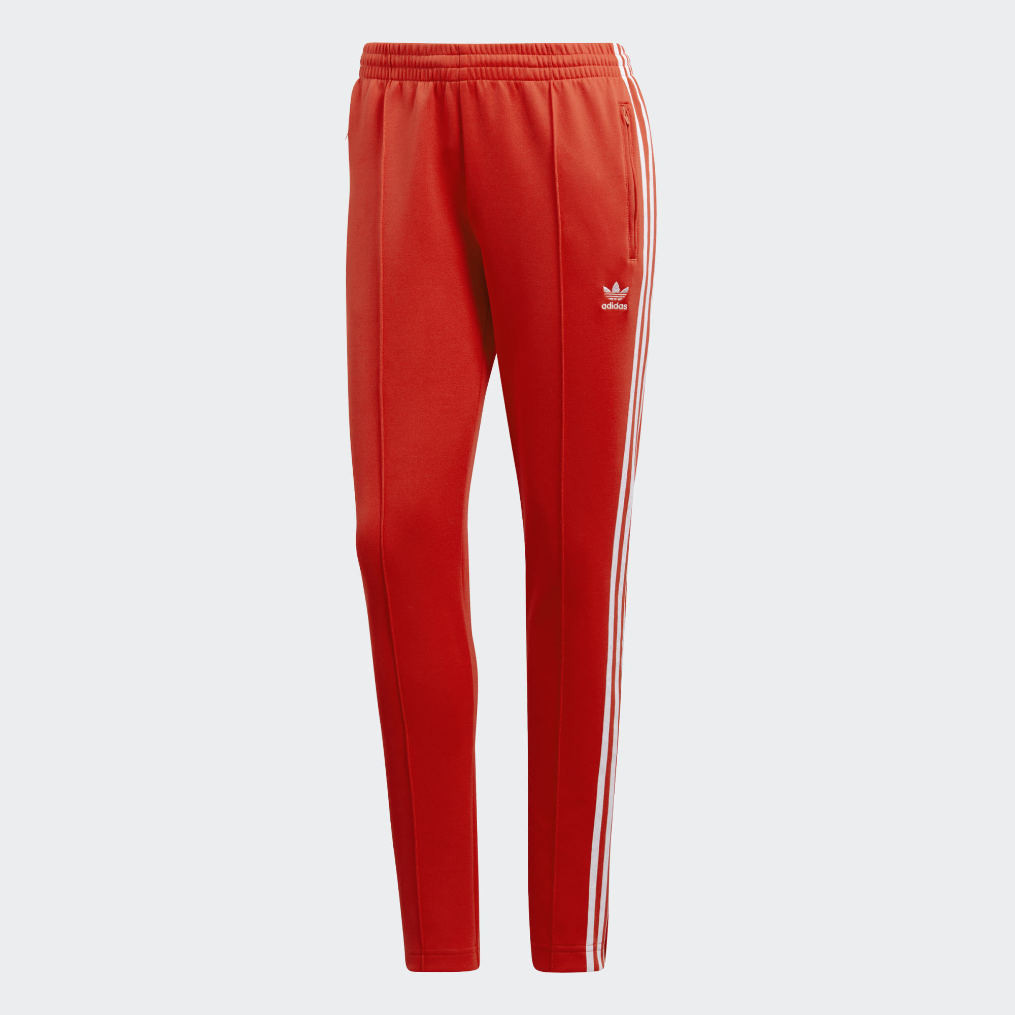 red and white adidas pants