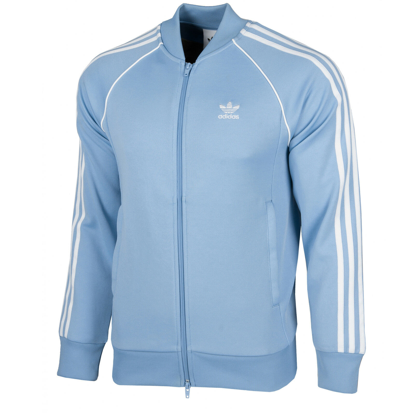 Adidas Originals Men's Superstar Track Jacket Light Blue CE8040 | eBay
