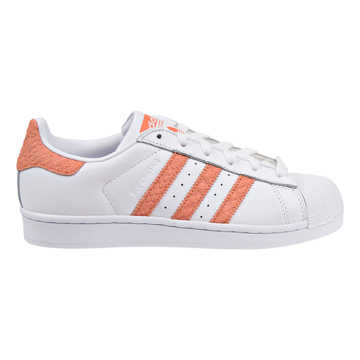 Adidas Superstar W Women's Shoes Footwear White-Chalk Coral-Off White  cg5462 | eBay