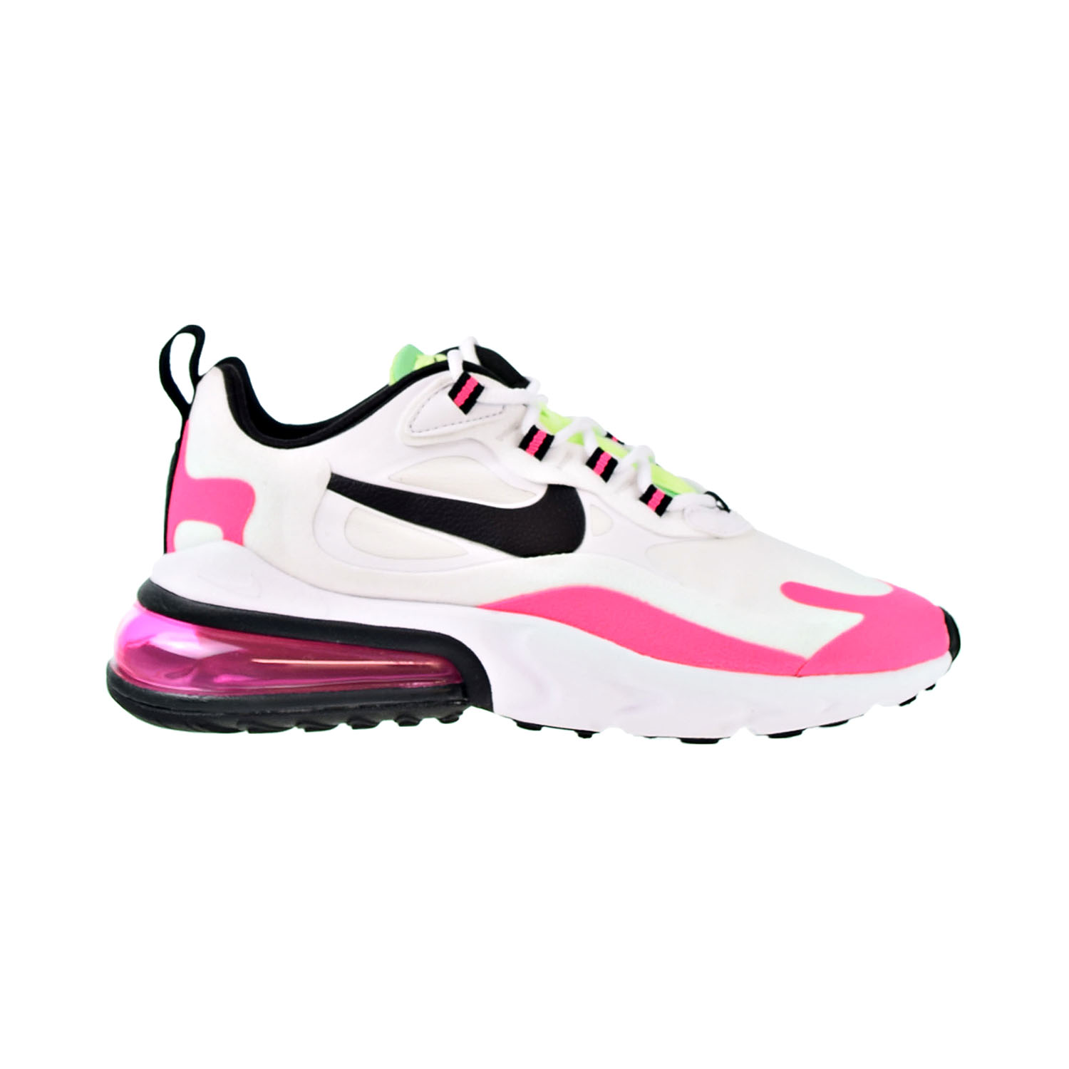 Nike Air Max 270 React Women S Shoes Summit White Black Hyper Pink Cj0619 101