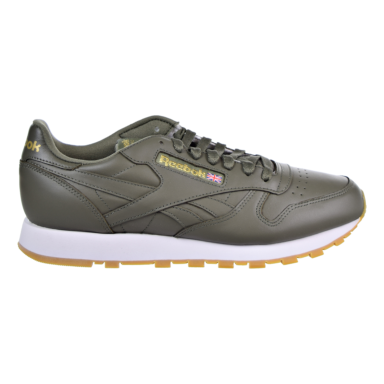 reebok classic leather mens green