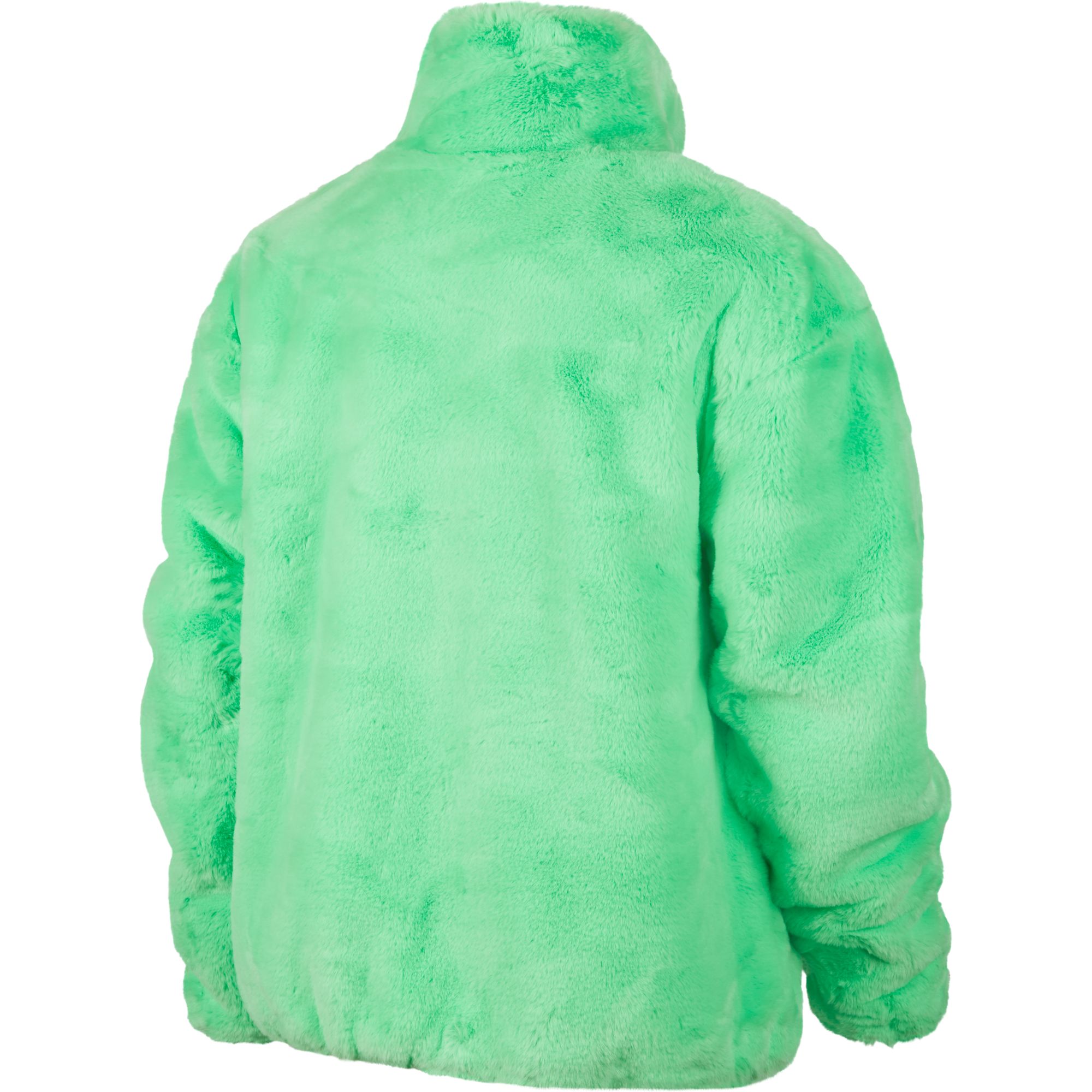 Nike Sportswear Faux Fur Women's Jacket Green-Black CU6558-328 | eBay