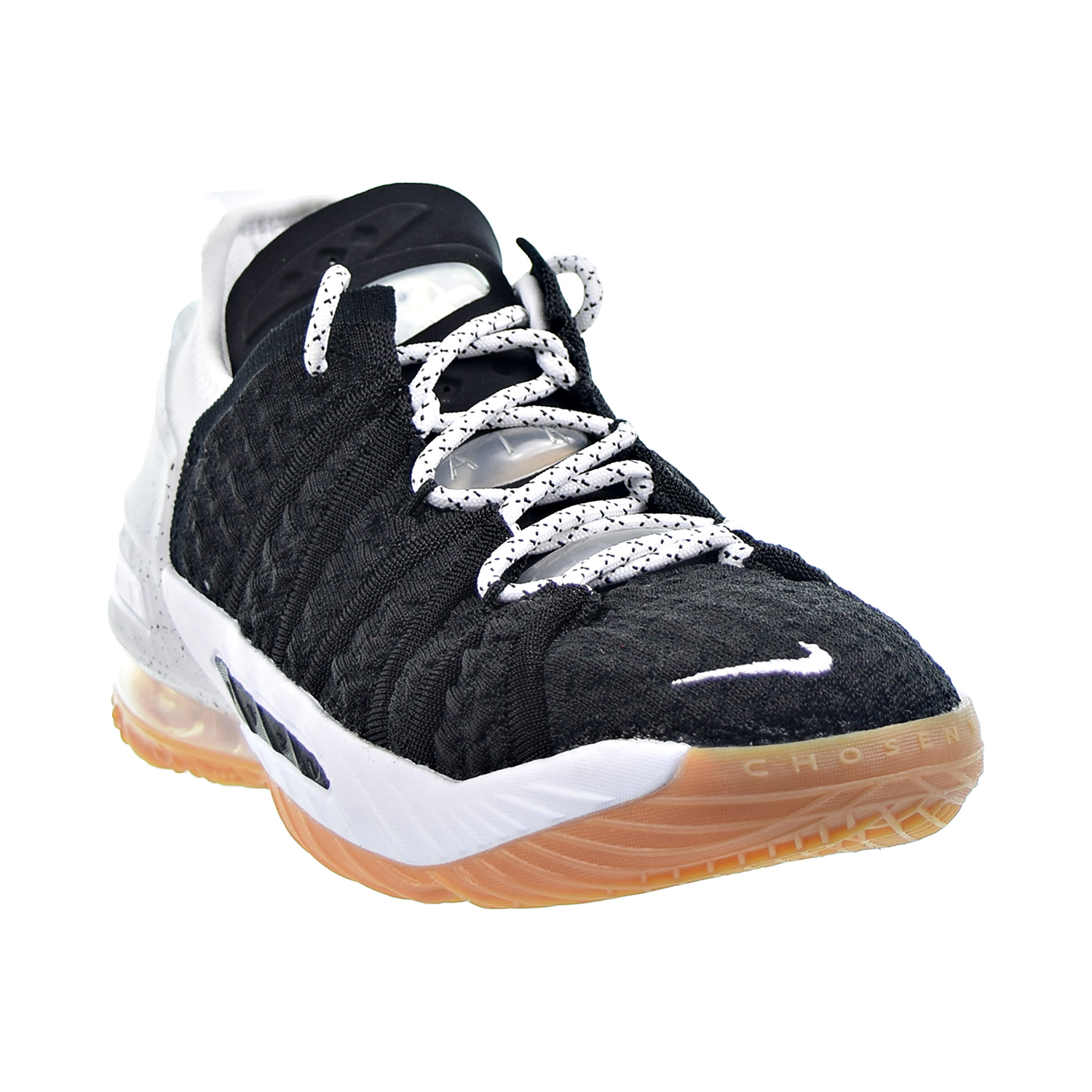 Nike Lebron XVIII (GS) Big Kids' Shoes Black-White-Gum Med Brown