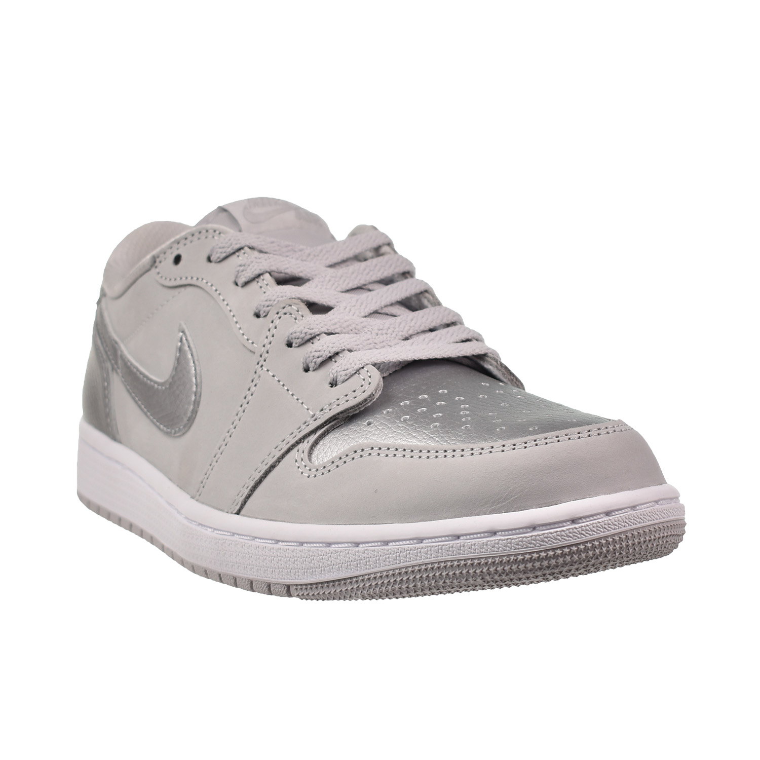 Jordan 1 Low OG Men's Shoes Neutral Grey-Metallic Silver