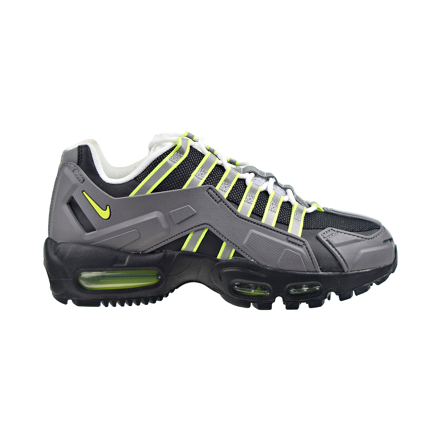 タケタケ!! NIKE AIR MAX95 Nike Air Max 95 NDSTRKT AM 95 Men's Shoes Black-Neon Yellow