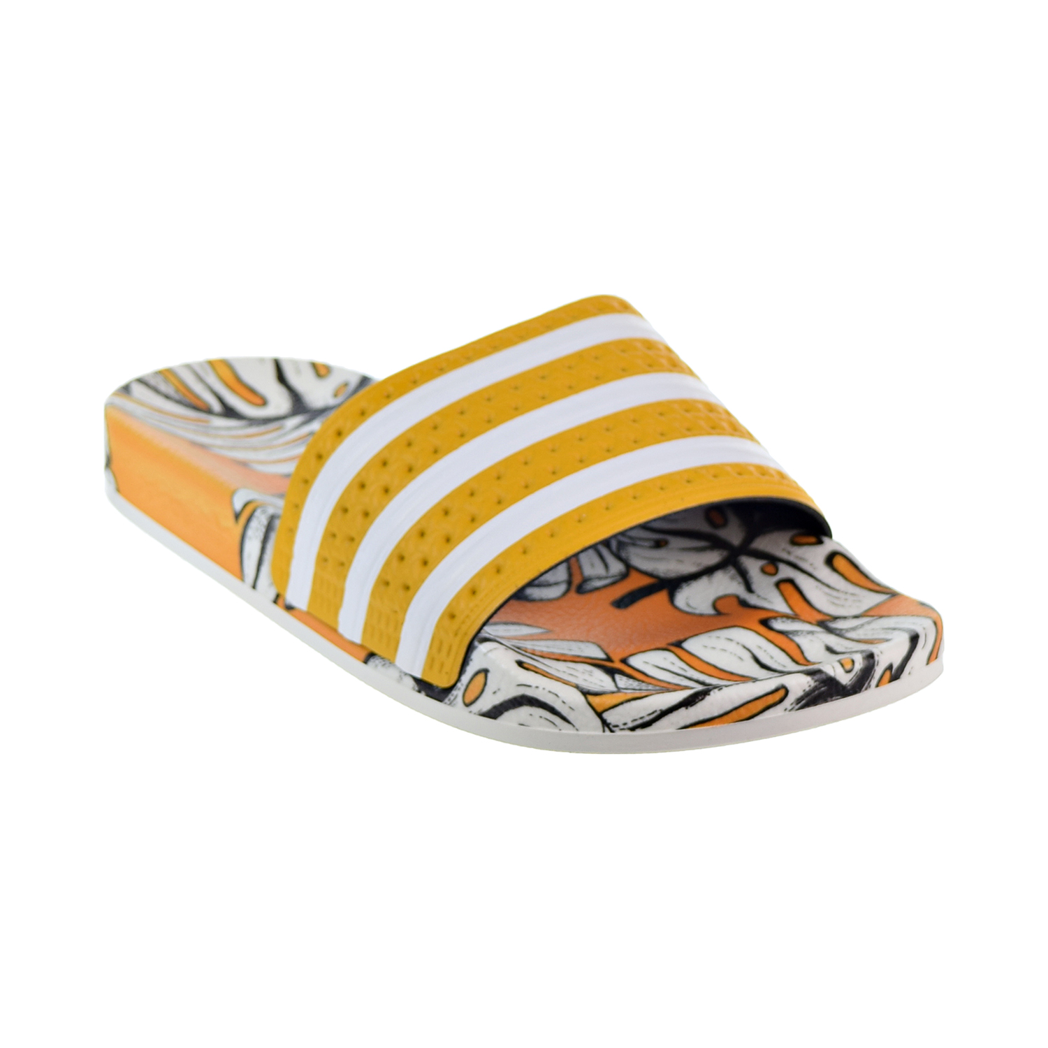 adilette slides yellow