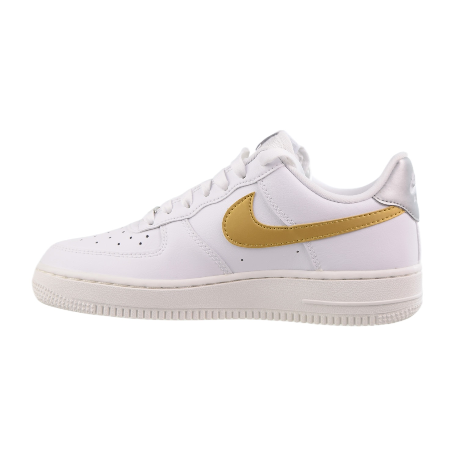Nike Air Force 1 Low '07 Women's Shoes White Metallic Gold Nike Air Force 1 Low '07 Women's Shoes White Metallic Gold