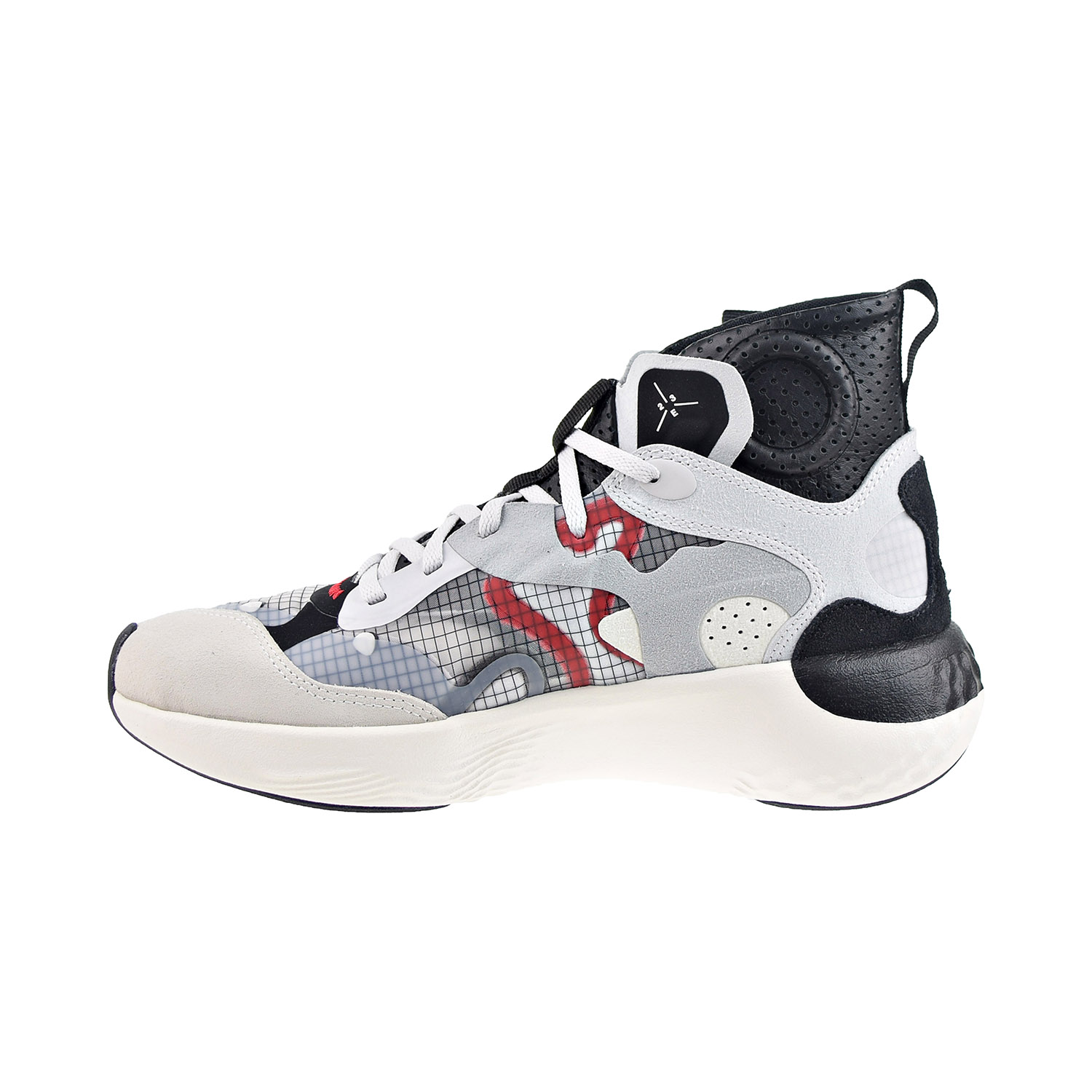 Jordan バッシュ　ハイカット グレー/DELTA 3 SP黒赤US8 26 Nike Jordan Delta 3 SP Men's Shoes Sail/Black-University Red