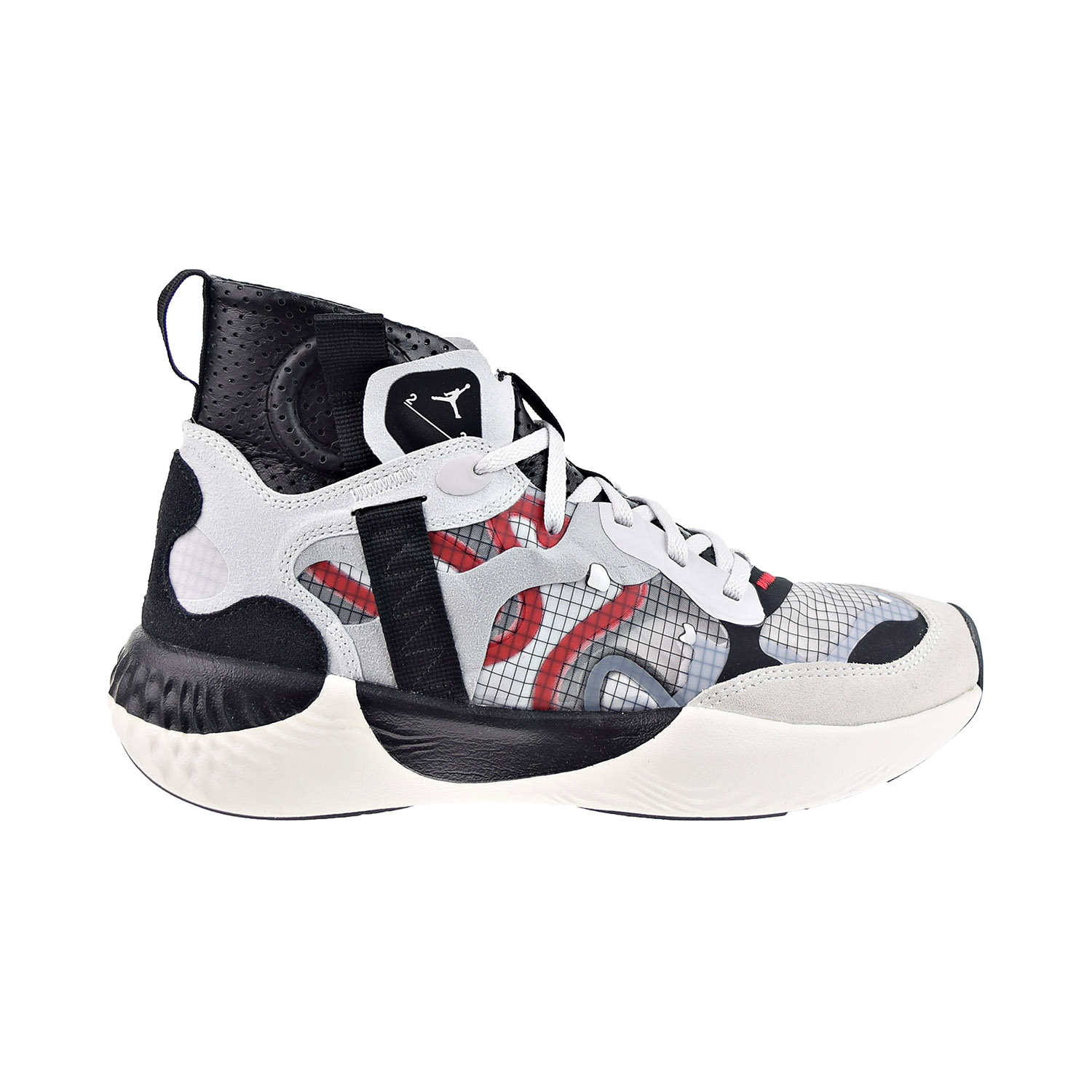 Jordan バッシュ　ハイカット グレー/DELTA 3 SP黒赤US8 26 Nike Jordan Delta 3 SP Men's Shoes Sail/Black-University Red