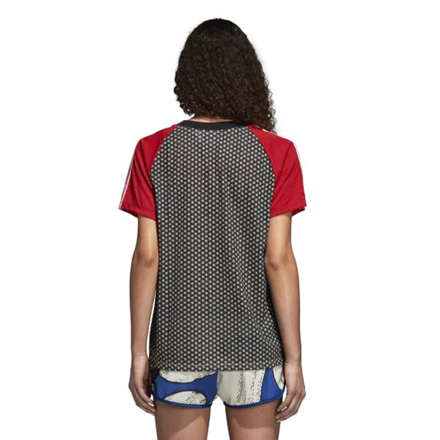 adidas originals 3 stripe t shirt burgundy