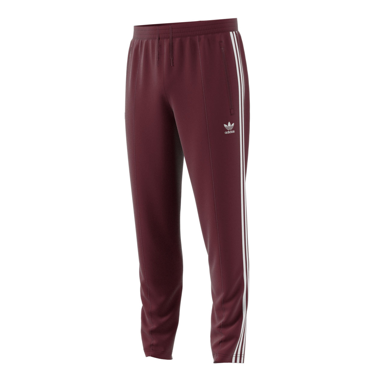 Adidas Originals Beckenbauer Men's Athletic Casual Track Pants Maroon ...