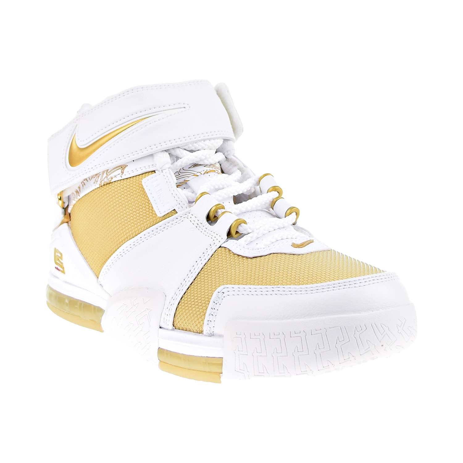 Nike LeBron 2 Retro 'Maccabi' Men's Shoes White-Metallic Gold