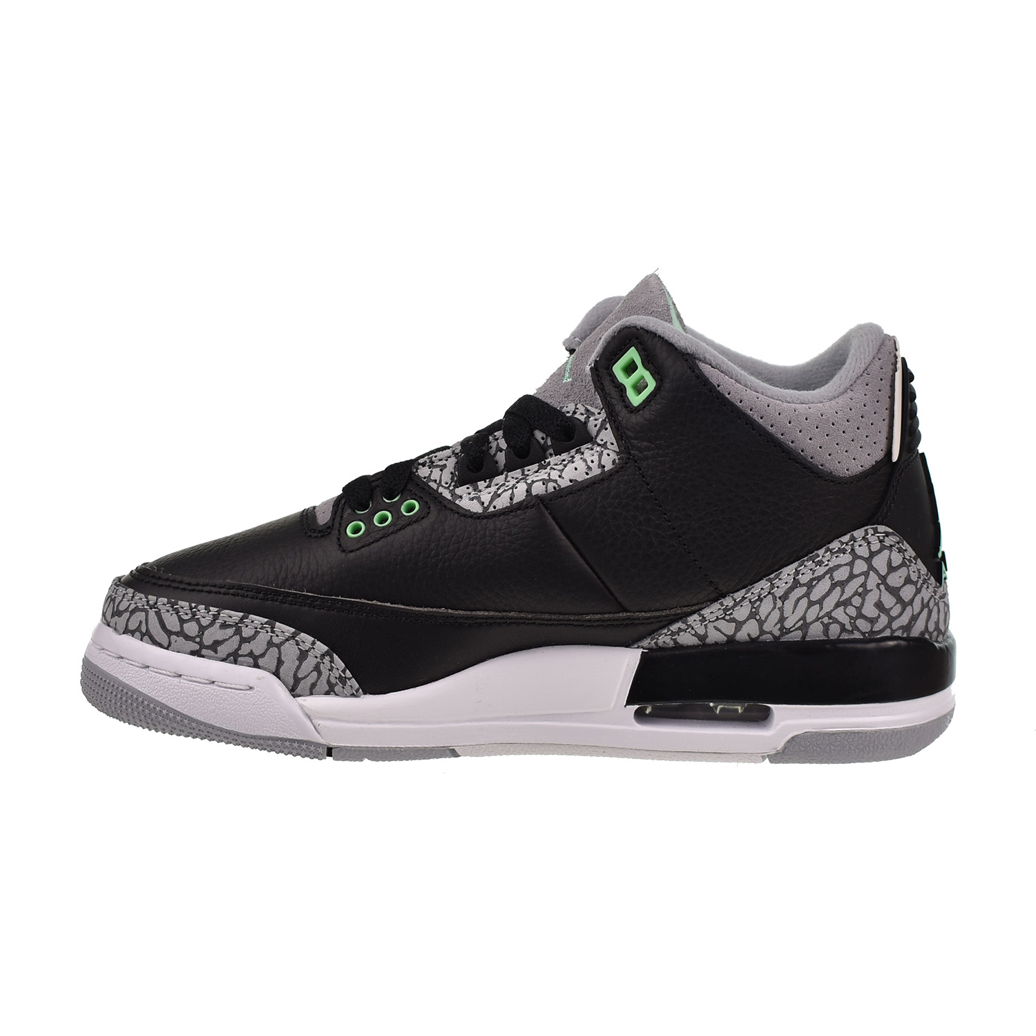 Jordan 3 Retro (GS) Big Kids' Shoes Black-Wolf Grey-White DM0967