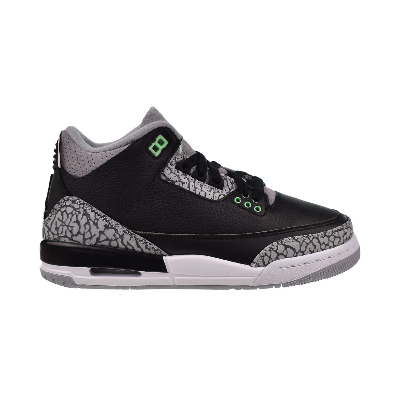 Jordan 3 Retro (GS) Big Kids' Shoes Black-Wolf Grey-White DM0967