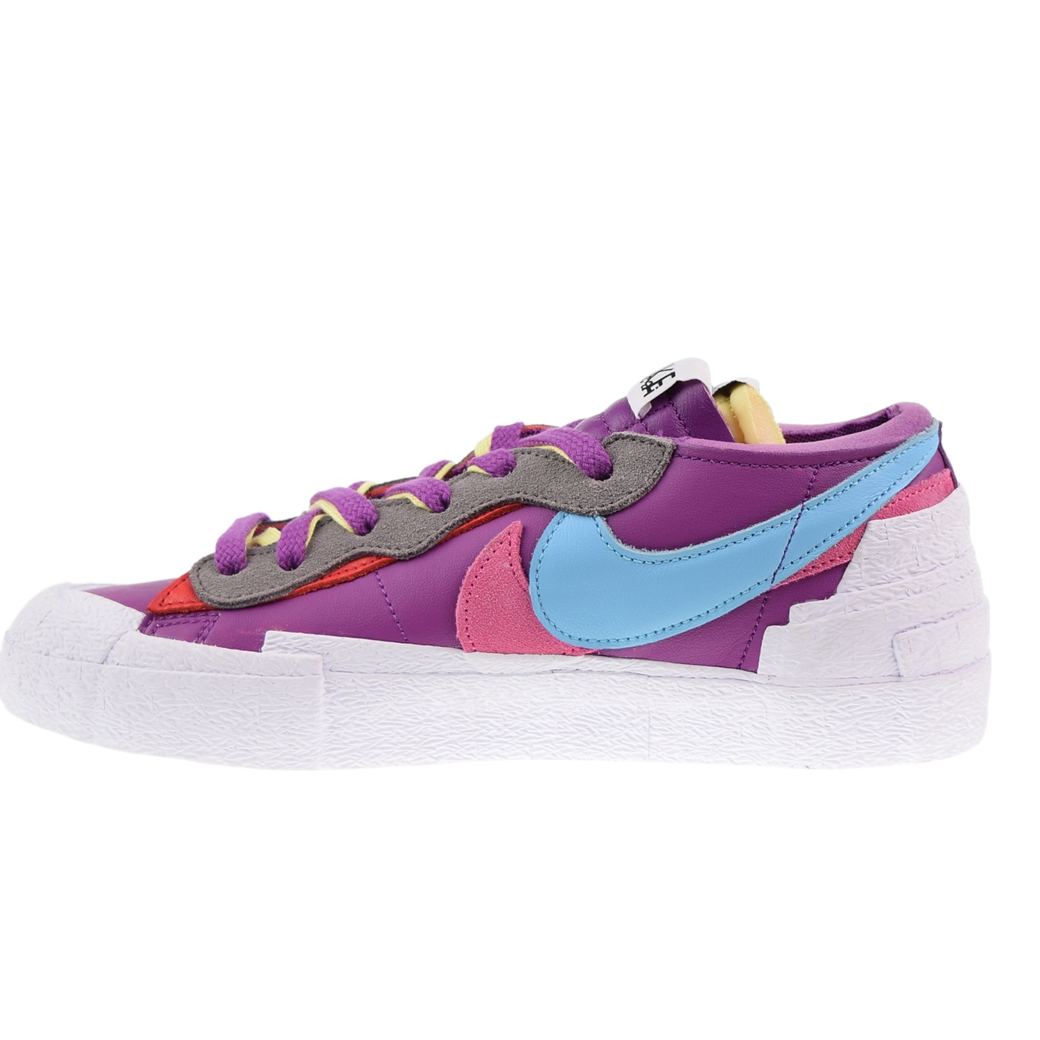 ★関税込★NIKE★KAWS × sacai × Nike Blazer Low★22.5-30cm Nike Blazer Low Sacai KAWS Men's Shoes Purple Dusk-Aqua-Pink