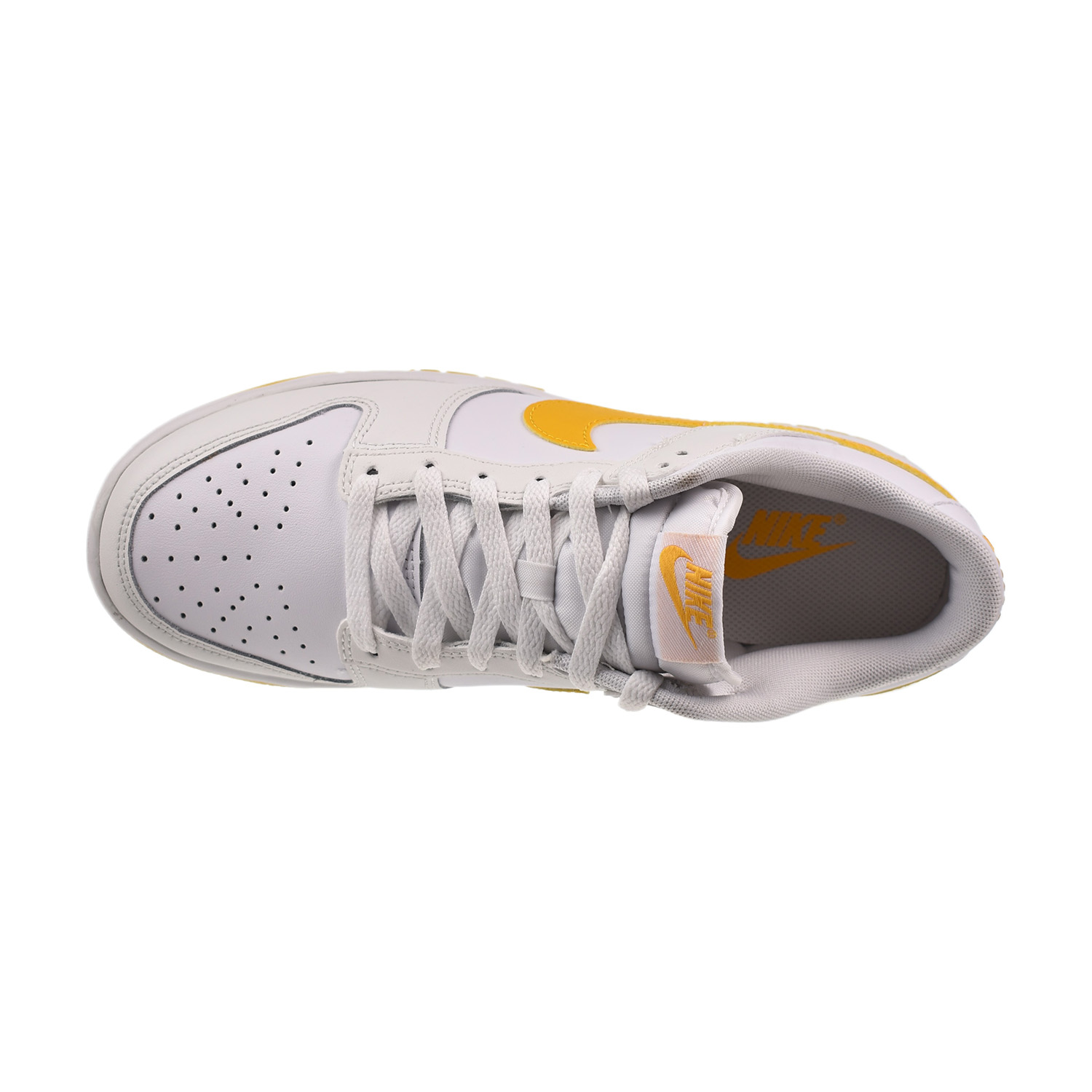 Nike Dunk Low Retro Men's Shoes White-University Gold DV0831-110
