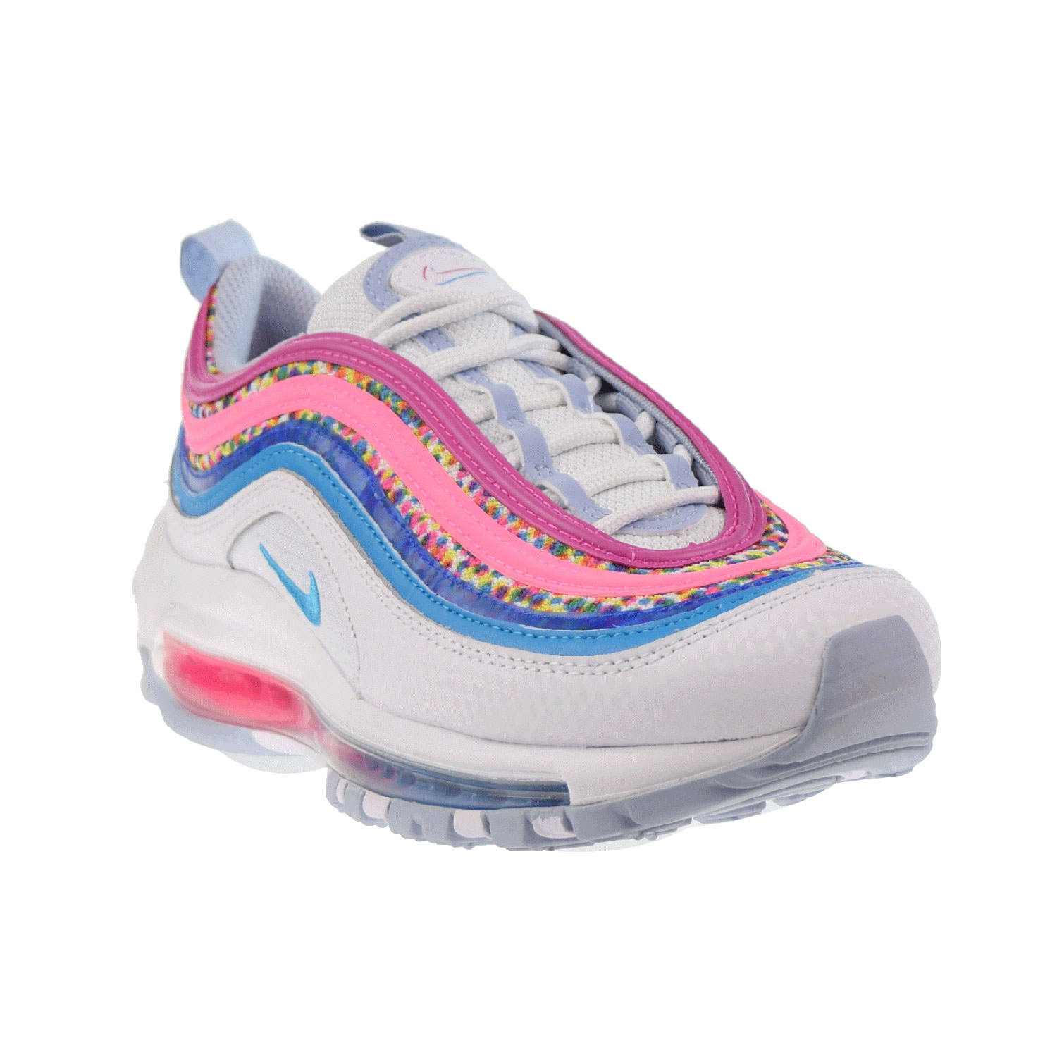 Nike Air Max 97 SE (GS) Big Kids' Shoes White-Active Fuchsia