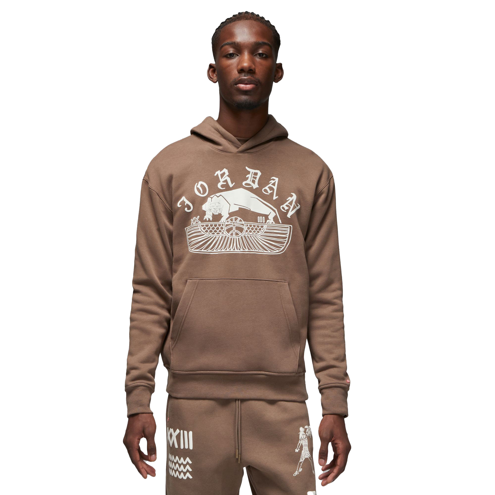 パーカー・フーディ Jordan Flight Artist Series Fleece Pullover Hoodie Sail Jordan JORDAN FLIGHT ARTIST SERIES FLEECE PULLOVER White