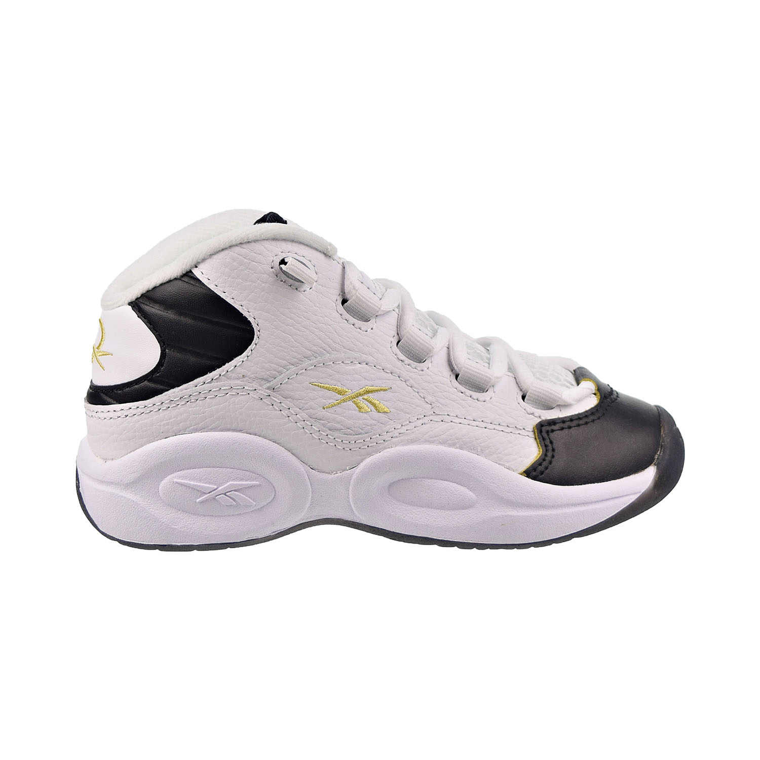 reebok question black and gold