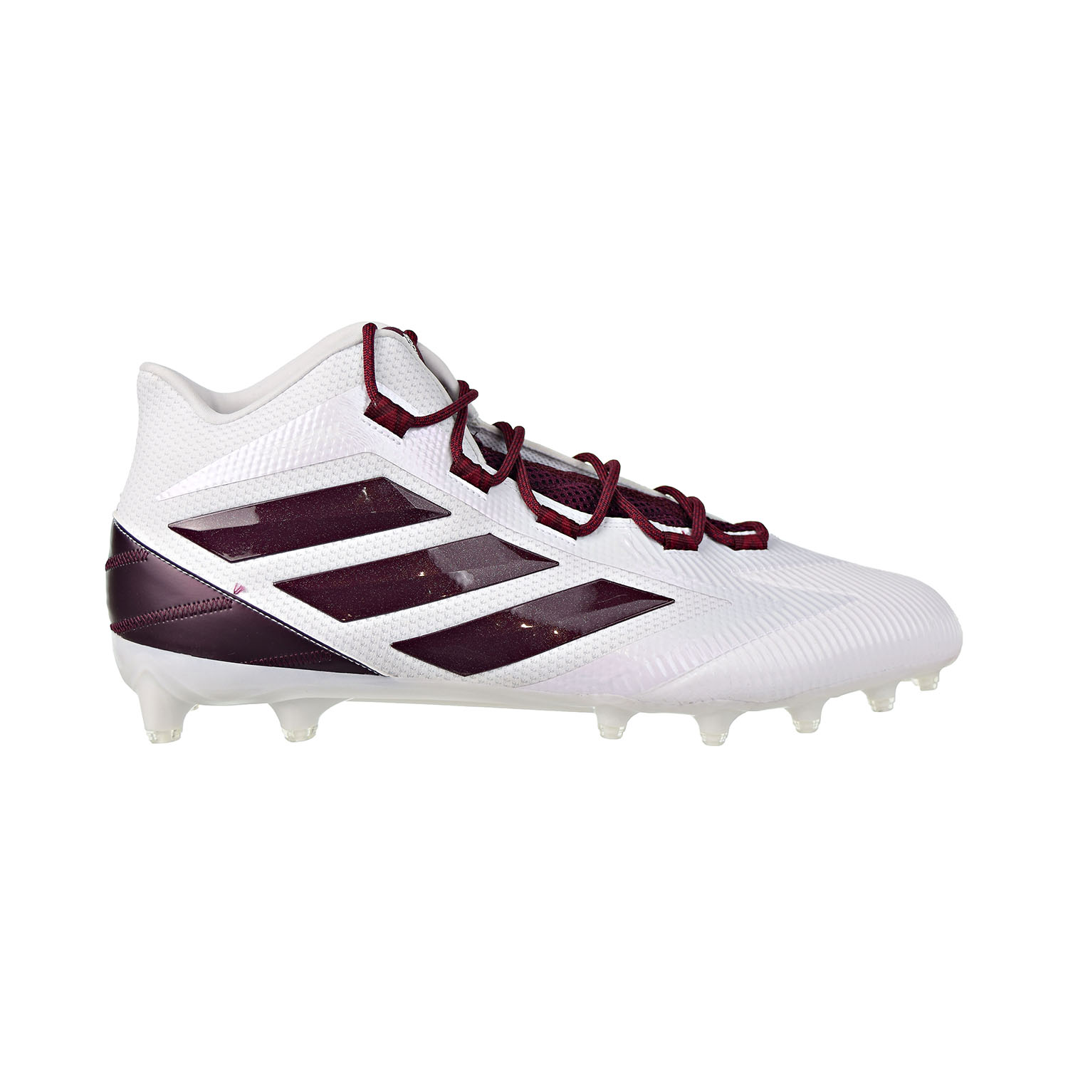 adidas football cleats maroon and white