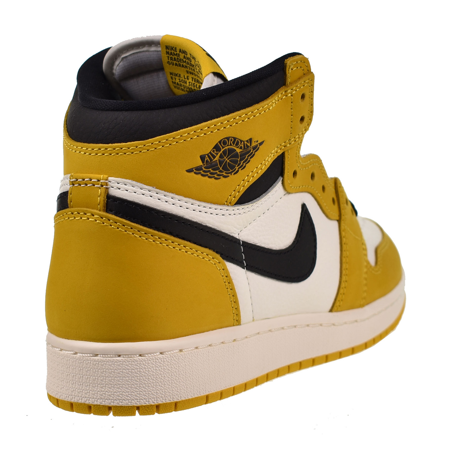 Jordan 1 Retro High OG (GS) Big Kids' Shoes Yellow Ochre-Sail