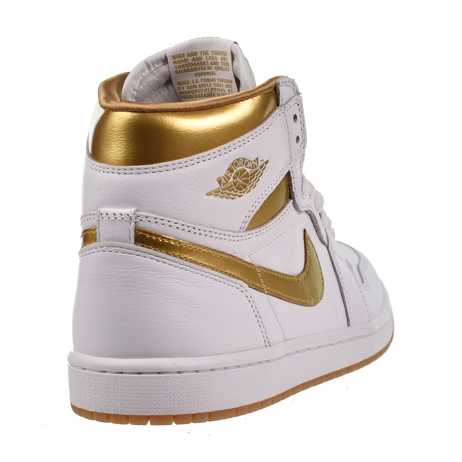Jordan 1 Retro High OG Women's Shoes White-Metallic Gold FD2596