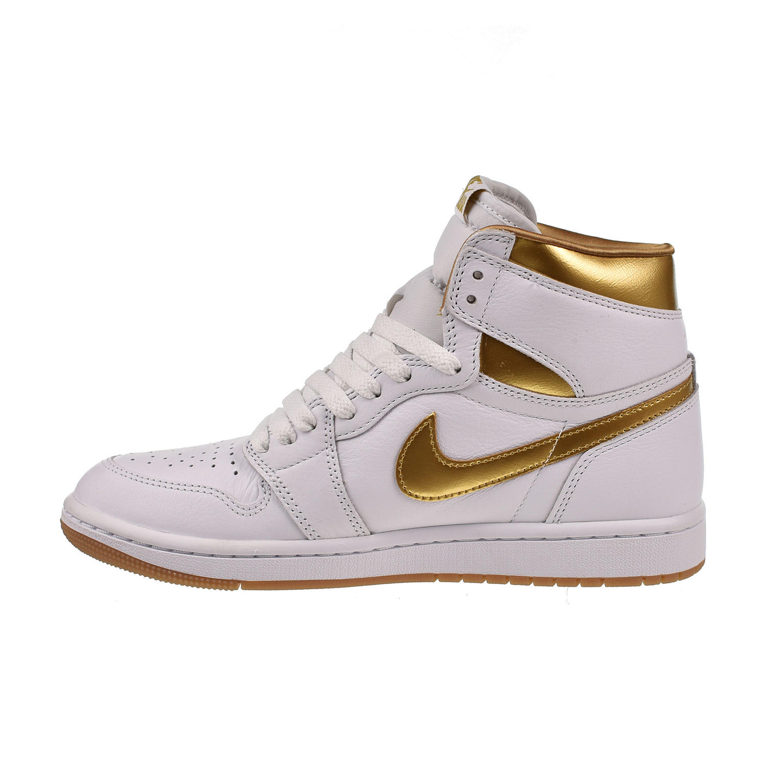 Jordan 1 Retro High OG Women's Shoes White-Metallic Gold FD2596