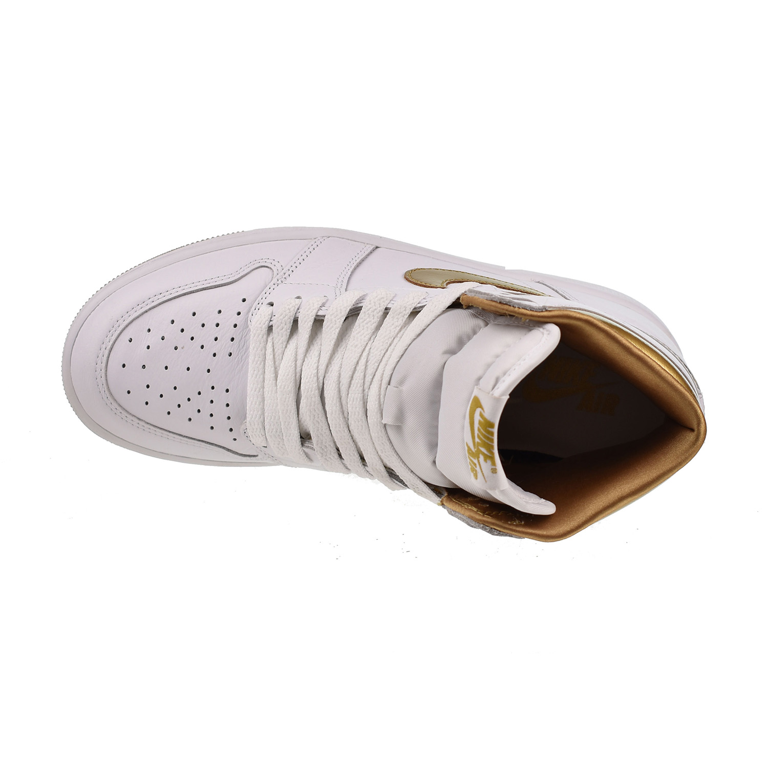 Jordan 1 Retro High OG Women's Shoes White-Metallic Gold FD2596