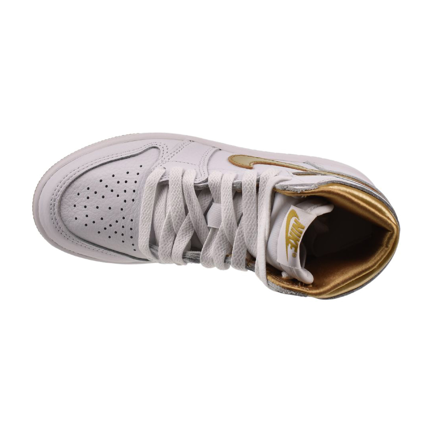 Jordan 1 Retro High OG (PS) Little Kids' Shoes White-Metallic Gold
