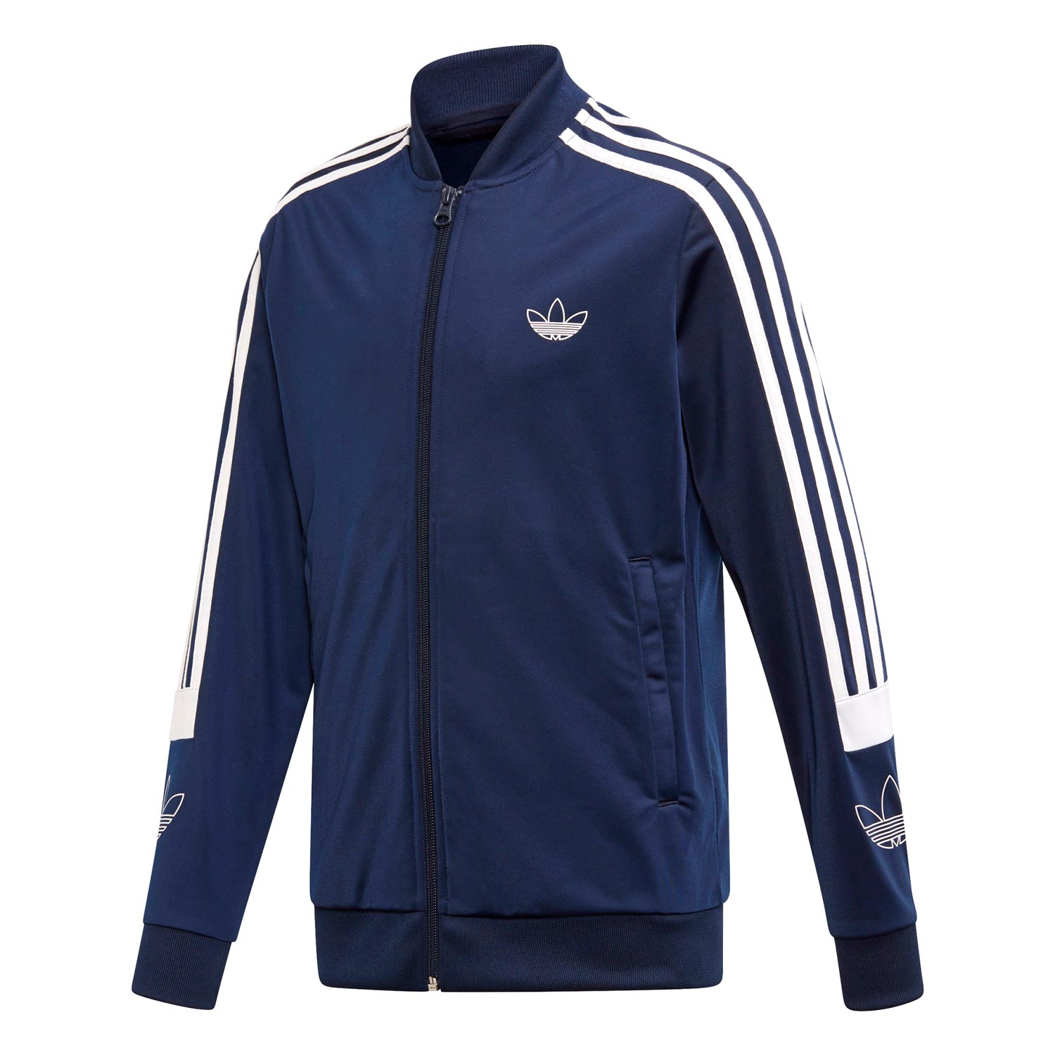 Adidas Youth Originals SPRT BB Track Jacket Collegiate Navy-White ...