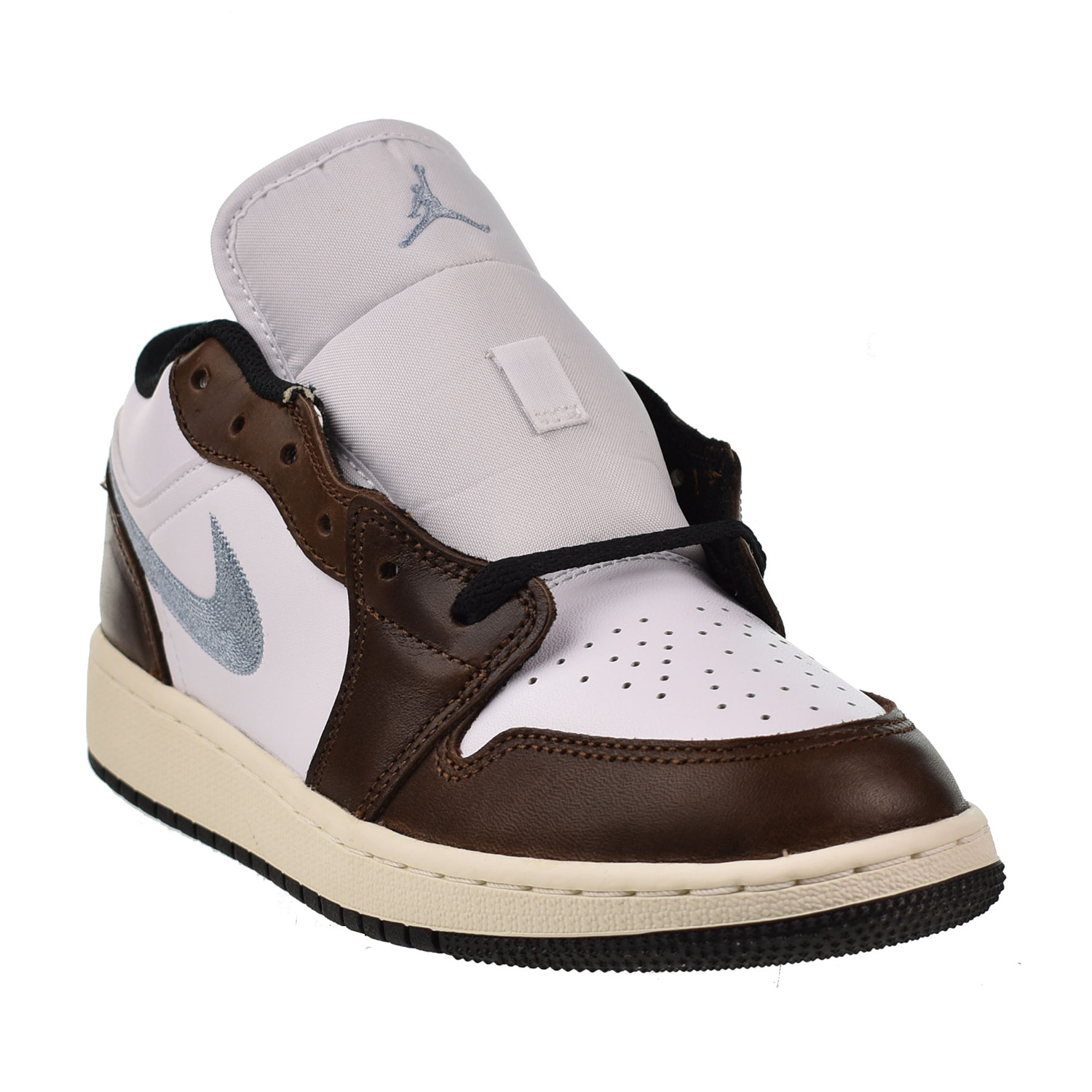 Air Jordan 1 Low SE (GS) Big Kids' Shoes White-Black-Sail FQ8156